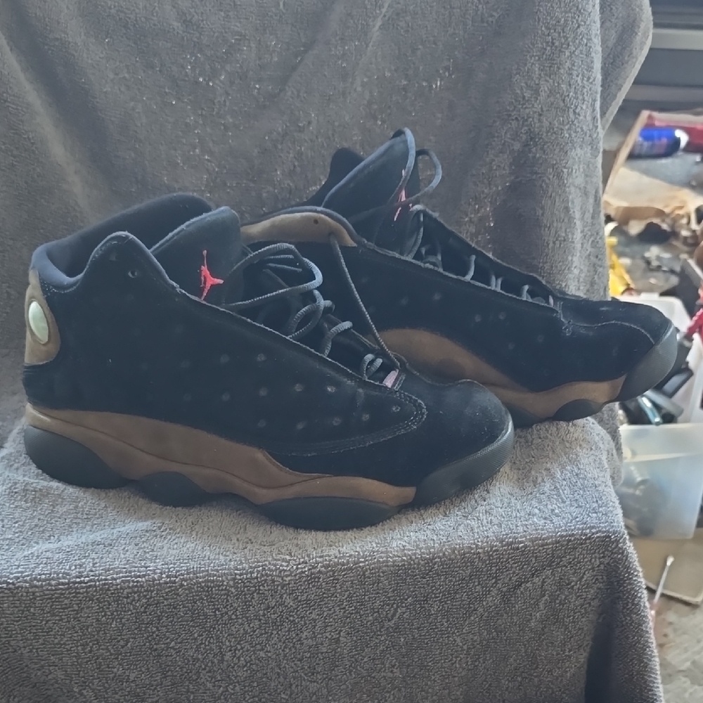 Nike Jordans Black and Brown Athletic Shoes